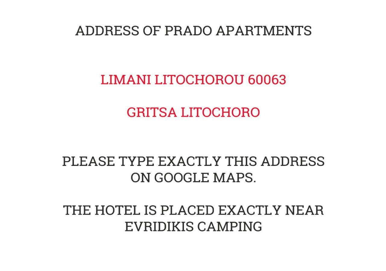 Prado Apartments Litochoro Exterior foto